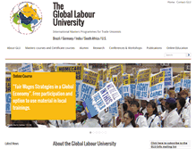 Tablet Screenshot of global-labour-university.org